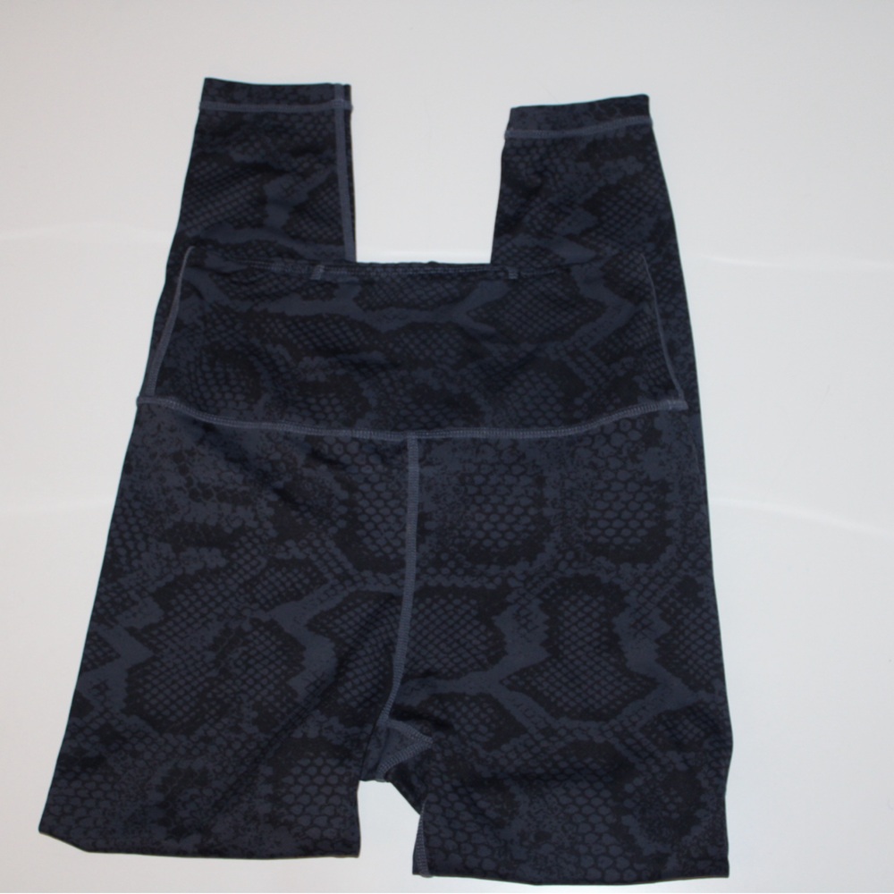 Black and Blue Snakeskin Patterned Bottoms